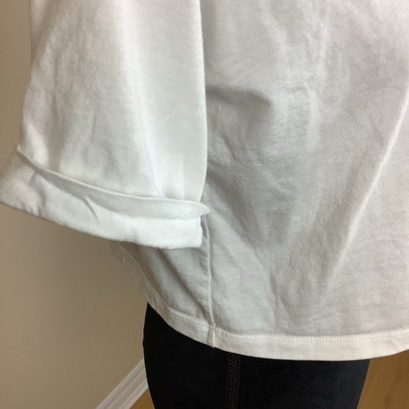 ADIDAS CROPPED 90s WHITE TSHIRT - Picture 4 of 7